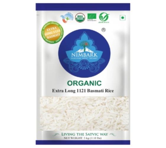 Nimbark Organic Extra long Rice | Organic Extra Long 1121 Basmati Rice | Basmati Extra Long Rice 5Kg